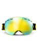 YEAZ XTRM-SUMMIT Ski- Snowboardbrille mit Rahmen gelb verspiegelt in gelb