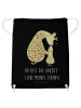 Mr. & Mrs. Panda Sportbeutel Giraffe Kind mit Spruch in Schwarz