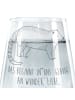 Mr. & Mrs. Panda Wasserglas Nasenbär mit Spruch in Transparent