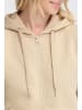 Oxmo Kapuzenfleecejacke OXKAREN ZIPHOODIE in Beige