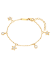 Eastside NY Armband Stern Edelstahl Preciosa in gelbgold