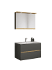 VCM  3 tlg. Badmöbel-Set mit Waschbecken Cosila-I 81 cm in Anthrazit