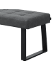 B&D Home Sitzbank SIGFRID in Grau - (B)140 x (H)48 x (T)48 cm