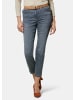 GOLDNER Slim Fit Jeans BELLA  mit Dehnbund in hellgrau