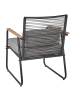 Beliani 4-tlg Lounge Set POMONTE in Schwarz/Grau