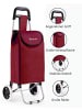 Cheffinger 30L Einkauf Trolley Einkaufswagen Shopping Trolley Tasche in Rot