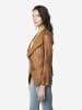 KOROSHI Offene jacke fÃ¼r damen im leder-look. in braun