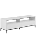Beliani TV-Möbel SYDNEY in Weiß/Schwarz - (W) 150 x (H) 52 x (L) 42 cm