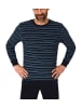 NORMANN Frottee Schlafanzug lang Pyjama RingelMuster - 82389 in marine