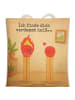 Mr. & Mrs. Panda Shopping Bag Streichhölzer Design mit Spruch in Weiß