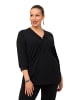 Ulla Popken Shirt in schwarz