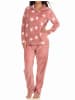 NORMANN Hausanzug Coralfleece Sterne - 51178 in rosa