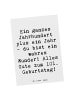 Mr. & Mrs. Panda Wanddeko Spruch 101 Geburtstag mit Spruch in Weiß