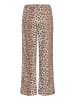Karen By Simonsen Casual Hose KBUlrike Straight fit in Ulrike print - Simply taupe