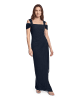 Vera Mont Abendkleid im Glitzer-Look in Dunkelblau/Grau