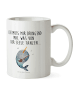 Mr. & Mrs. Panda Kaffeetasse Narwal Gitarre mit Spruch in Weiß