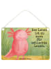 Mr. & Mrs. Panda Schild Axolotl Glücklich Design mit Spruch in Weiß