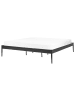 Beliani 2-tlg Doppelbett VAURS in Schwarz