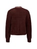 Zero  Strick-Cardigan mit Spitze in Chocolate Plum
