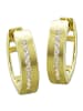 GoldDream Echtgold, 333er Gelbgold Damen Creolen Glamour Line Ohrring ca. 12mm