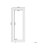 Beliani Wandspiegel AURILLAC in Gold - (W) 51 x (H) 141 x (L) 4 cm Vertikal