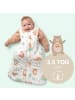 Schlummersack Babyschlafsack, 3.5 TOG in Beige-Weiß