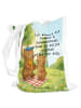 Mr. & Mrs. Panda Schultasche Bär Kind Pommes Design mit Spruch in Weiß