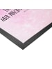 Mr. & Mrs. Panda Fußmatte außen Flamingo Classic mit Spruch in Aquarell Pink