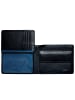 Golden Head Capri Geldbörse RFID Schutz Leder 12.5 cm schwarz