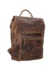 Greenburry Vintage Daypack Leder 40 cm Laptopfach in brown