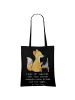 Mr. & Mrs. Panda Schultertasche Buchhalter Weisheit mit Spruch in Schwarz