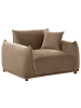 Beliani Sessel JUBEK in Braun - (W) 120 x (H) 81 x (L) 104 cm