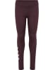 Hummel Kinder Leggings "Logo Tights" in Braun