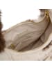 Seidenfelt Letje Schultertasche 47 cm cow white & brown