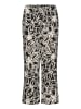 Kaffe Casual Hose KAsanne Loose fit in Black / Light Beige Flower