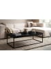 KADIMA DESIGN Couchtisch 120x60x38 cm Sofatisch in Marmor-Optik Modern, in Schwarz
