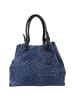 Florence Florence Handtasche, Umhängetasche Leder jeansblau ca. 31cm