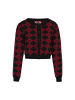 myMo ROCKS Cardigan in black burgundy