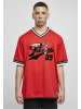 FUBU Mesh Tees in red/black