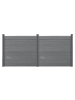 neu.holz WPC Gartenzaun in Grau (B)314cm