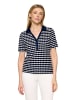 Betty Barclay Poloshirt mit Struktur in Dunkelblau/Weiß