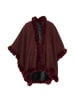 fraully Poncho in Rot