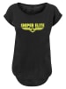 F4NT4STIC Long Cut T-Shirt Sniper Elite Yellow Logo in schwarz