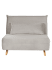 Beliani Schlafsofa SETTEN in Grau/Braun - (W) 104 x (H) 82 x (L) 90 cm