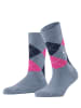 Burlington Socken 1er Pack in Blaugrau/Pink/Dunkelblau