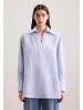 Seidensticker Schlupfbluse Oversized in Mittelblau
