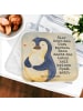 Mr. & Mrs. Panda Topfuntersetzer Pinguin Diät Design mit Spruch in Weiß