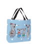 Mr. & Mrs. Panda Einkaufstasche Koala Familie zwei ohne Spruch in Blau Pastell
