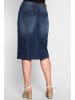 sheego Jeansrock in dark blue denim