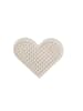 Nabbi BioBeads Stiftplatte Herz, 8 cm, weiß - ab 5 Jahren